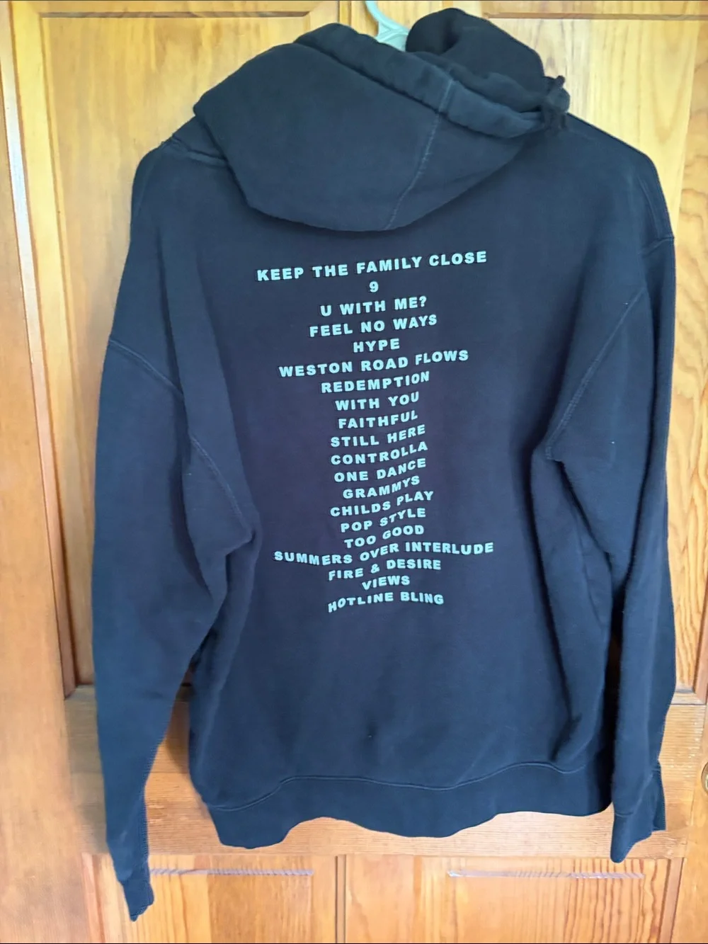 Drake Views tour Mens Black Hoodie Sweatshirt